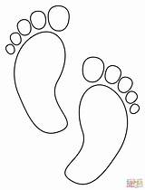 Baby Feet Coloring Page sketch template
