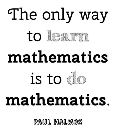 Pin by Marilyn Tavormina on School | Math quotes, Classroom quotes, High school math