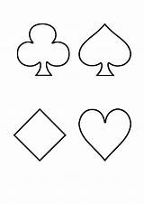 Deck Of Cards Coloring Pages Coloring sketch template