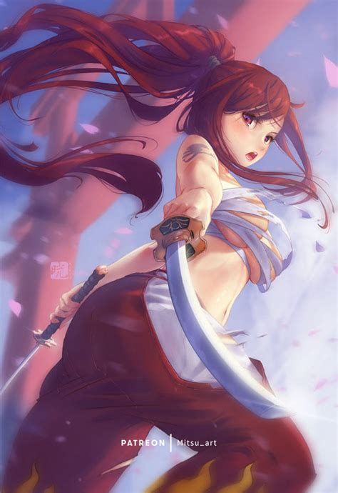 Erza | Fairy Tail by MitsuArt-official on DeviantArt