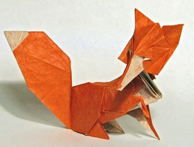 origami fox 3D ~ origami instructions art and craft