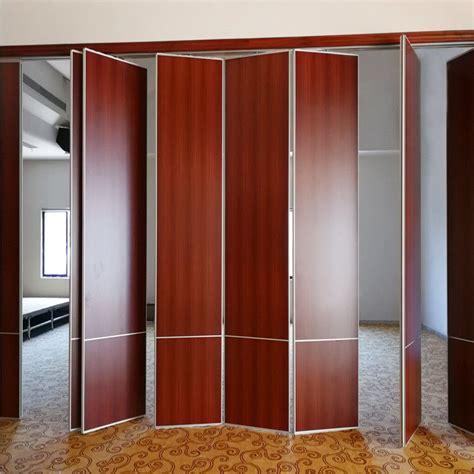 Sliding Door Interior Wooden Design Movable Partition Wall For Banquet ...