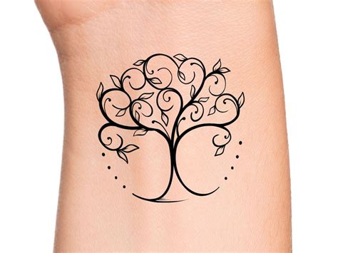 Tree of Life Temporary Tattoo / Tree Tattoo / Life Tattoo / Floral ...