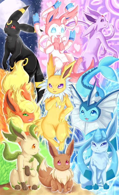 Eeveelutions by Linachi0 on DeviantArt