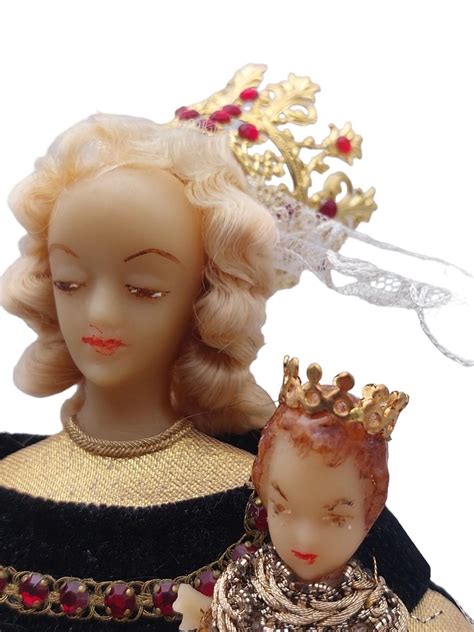 Unusual Wax Doll Depicting the Queen Of Flanders In a Glass Dome and on a Wooden Base | André ...