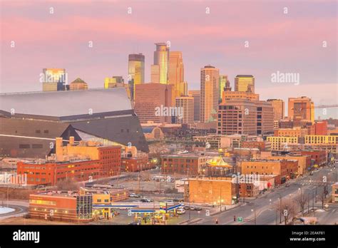 Minneapolis downtown skyline in Minnesota, USA Stock Photo - Alamy