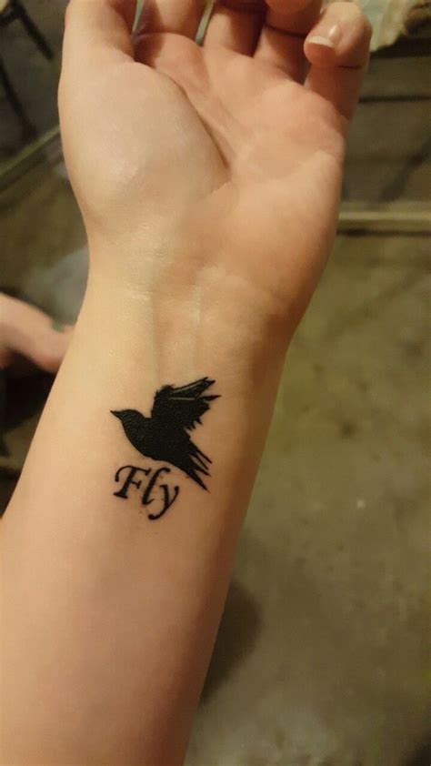 Beatles Blackbird tattoo | Bird tattoo wrist, Black bird tattoo, Little bird tattoos