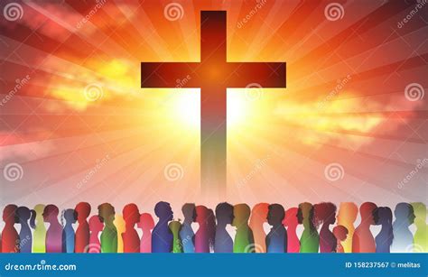 Crowd Shadow Clipart Cross