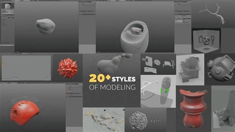 20+ Styles of 3D Modeling in 20 Minutes - YouTube