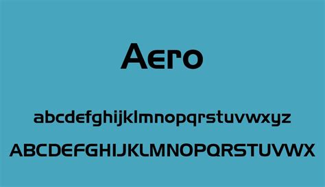 Aero font - Aero font download