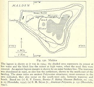 Old Maps, Expeditions and Explorations: MALDEN ISLAND