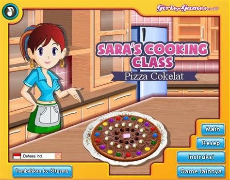 Permainan Memasak Pizza Cokelat Sara ~ PERMAINAN MEMASAK 100% GAMES MEMASAK