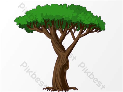 Environment Day Drawing Tree Image Elements PNG Images | PSD Free ...