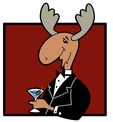 Moose Cartoon In Tuxedo Free Stock Photo - Public Domain Pictures