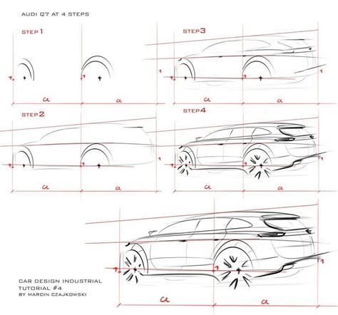 Audi Q7 sketch tutorial | Industrial design sketch, Sketches, Car ...