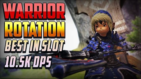 FFXIV: Warrior Full Rotation | Best in Slot (ilvl 500) - 10,511 DPS - YouTube