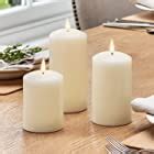 Lights4fun Set of 3 Real Wax Battery Operated Flameless LED Candles ...