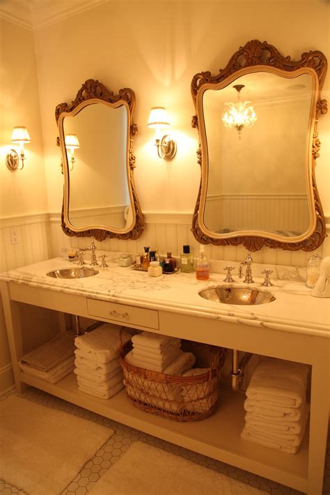 505 | Master Bath Vanity. Vintage French Mirrors we inherite… | Flickr