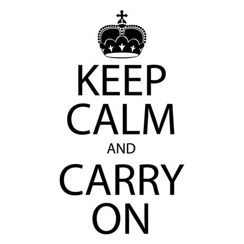 Keep Calm And Carry On Quote Wall Sticker / Decal - World of Wall Stickers