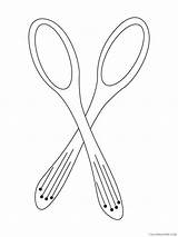 Spoon Coloring Pages For Kids spoon 11 Printable 2021 645 Coloring4free  sketch template