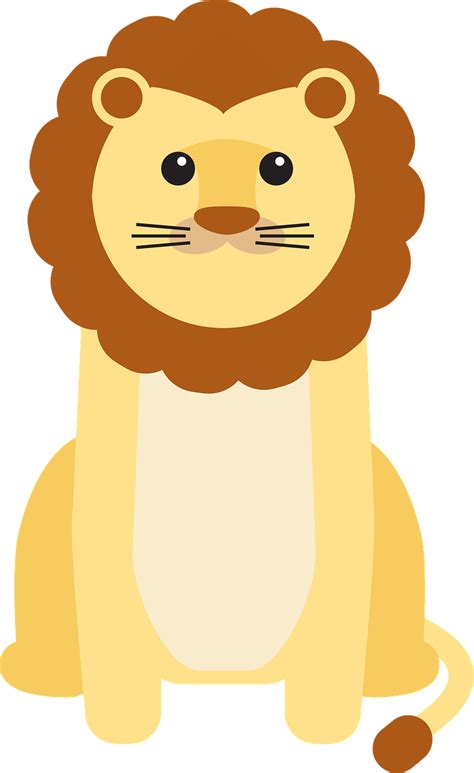 Cute Baby Lion Cartoon Drawing Free Transparent Clipa - vrogue.co