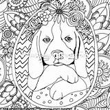 Zentangle Dog 1 Coloring Pages  coloring Page sketch template