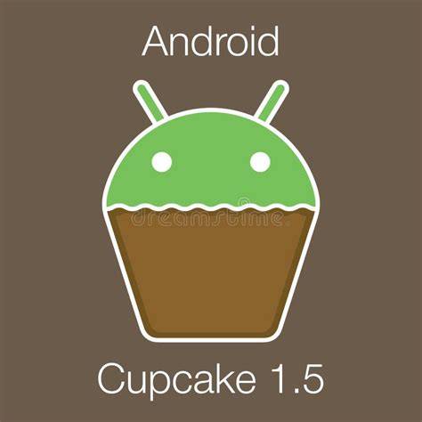 Android Cupcake 1.5 Flat Vector Editorial Photography - Illustration of ...