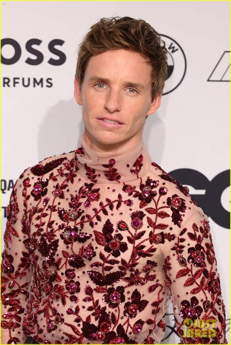 Eddie Redmayne Looks Cool in a Sparkling Sheer Turtleneck at GQ Men of ...