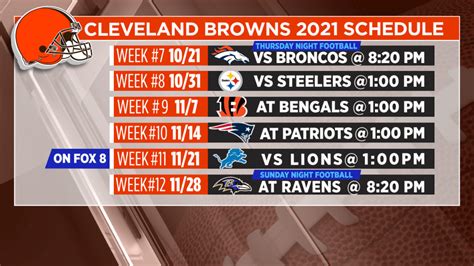 Here's the 2021 Browns season schedule