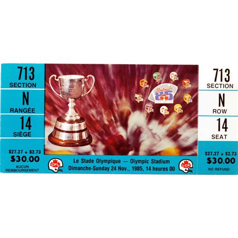 Grey Cup Tickets - Canadian Football Hall of Fame