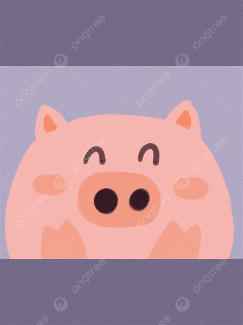 Pink Piggy Purple Background Wallpaper Wallpaper Image For Free ...