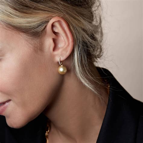 18ct Gold South Sea Pearl Earring Drops — Annoushka UK
