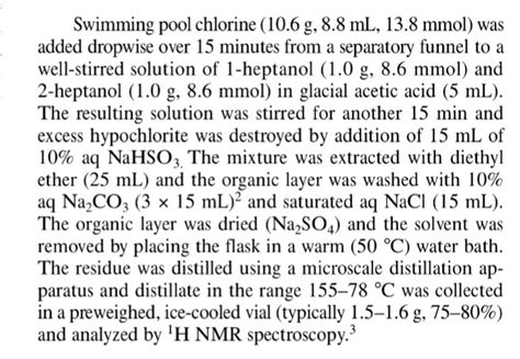 Solved Synthesis of 1- heptanol to heptanal and heptanoic | Chegg.com