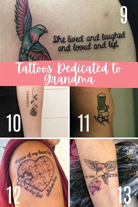 Small Grandma Tattoos For Grandchildren, 31 Grandmother Tattoo Photos Meanings Steal Her Style ...