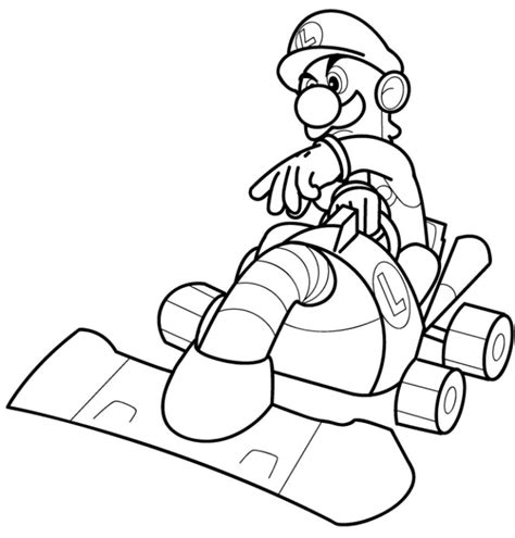 Free Printable Luigi Coloring Pages For Kids