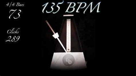 135 BPM Metronome - YouTube