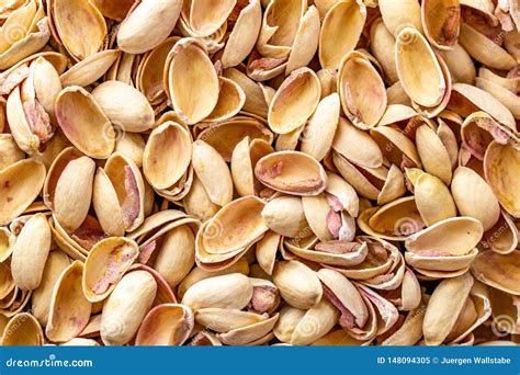 Close-up Macro Shot of Australian Pistachio Nut Shells. Stock Image ...