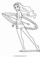 Barbie Surfer Coloring Coloring Pages sketch template
