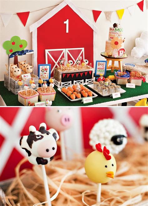 Farm 1st Birthday Party - Part 2 {The Dessert Table} // Hostess with the Mostess®