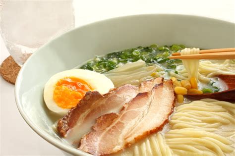 Pork Bone Broth Ramen Japanese Food Stock Photo - Download Image Now - iStock