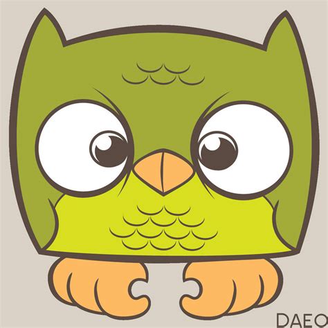 Green Owl by Daeo on DeviantArt