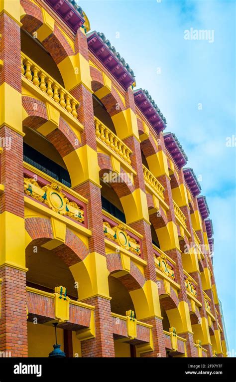 View of the plaza de toros building in Zaragoza, Spain Stock Photo - Alamy