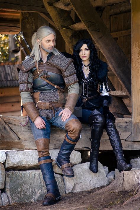 Geralt and Yennefer by DarkDrawer513 on DeviantArt