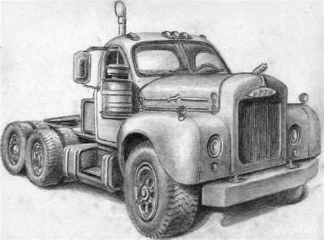 #truck #truck #art in 2020 | Cool car drawings, Car drawings, Pencil drawings