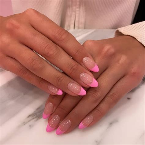 NAIL’D IT LONDON on Instagram: “Pink french tips 💕 #manicure #frenchmanicure #fullsetnails # ...