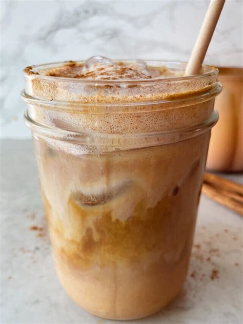 Iced Pumpkin Spice Latte Recipe (Dunkin Copycat!) - The Hint of Rosemary