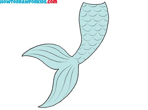 How to Draw a Mermaid Tail - Easy and Fun