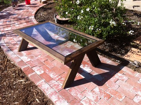 Reclaimed glass top coffee table | Glass top coffee table, Outdoor ...