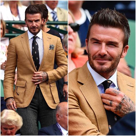 Looking good, Becks! Wimbledon lost their chill when David Beckham showed up at the Royal Box ...