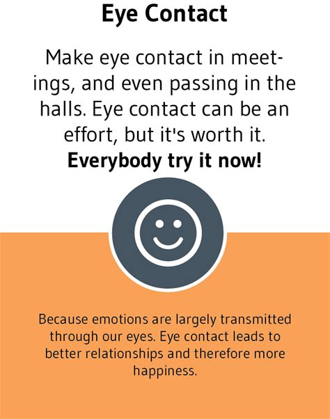 Eye Contact - Happy Brain Science